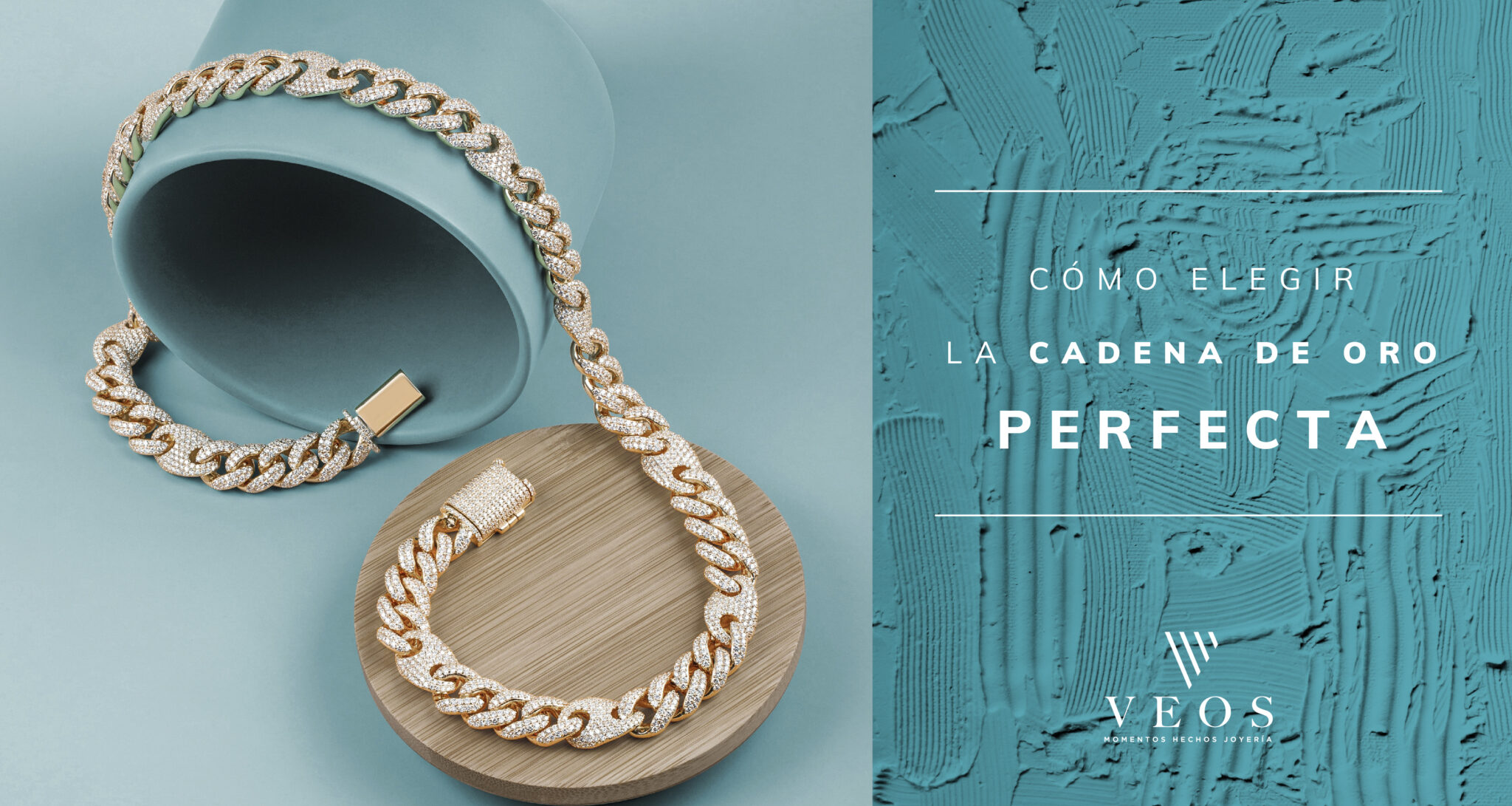 Cómo elegir la cadena de oro perfecta Joyas Veos